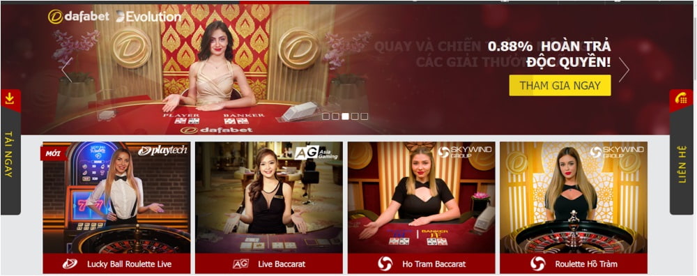 Dafabet – Thỏa sức chơi Baccarat trên website hoặc App mobile